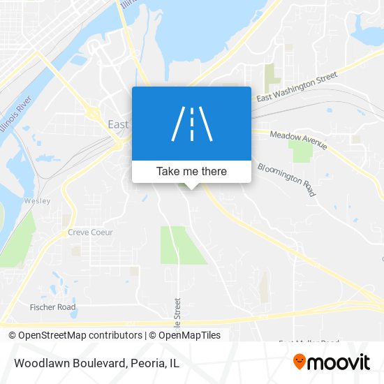 Mapa de Woodlawn Boulevard