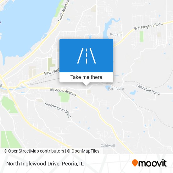 North Inglewood Drive map