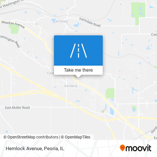 Mapa de Hemlock Avenue