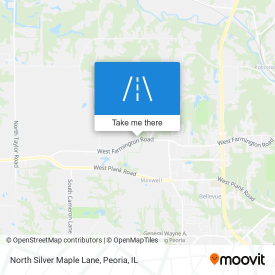 North Silver Maple Lane map