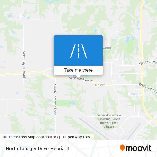 North Tanager Drive map