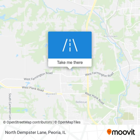 North Dempster Lane map