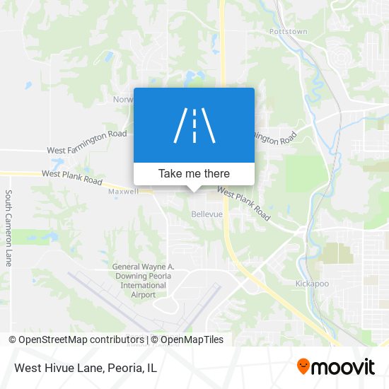 West Hivue Lane map