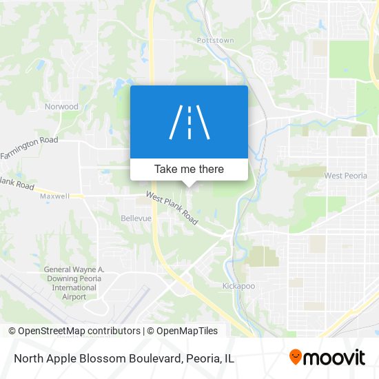 North Apple Blossom Boulevard map