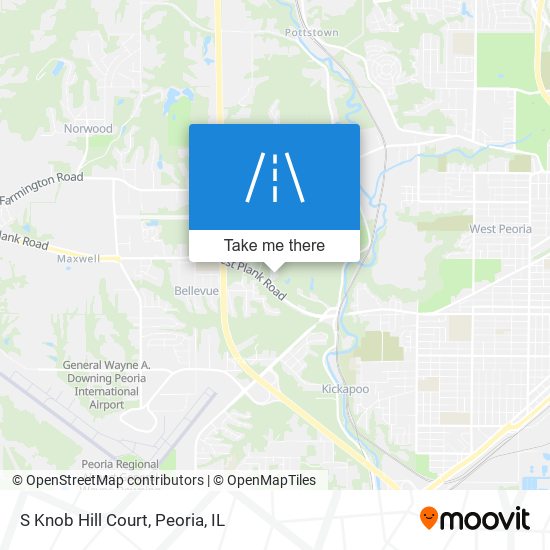 S Knob Hill Court map