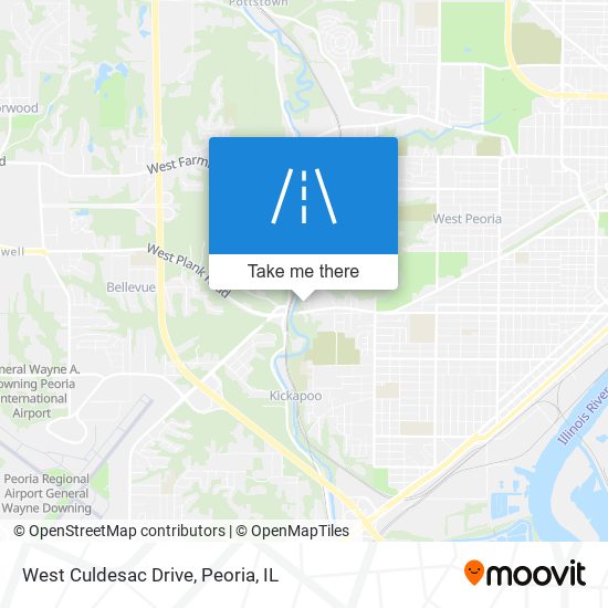 West Culdesac Drive map