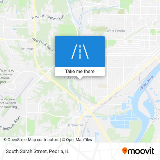 South Sarah Street map