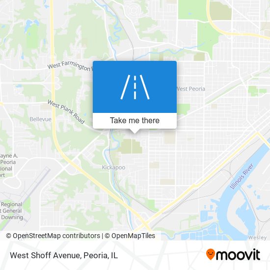 West Shoff Avenue map