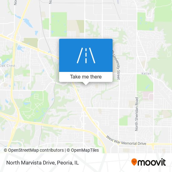 North Marvista Drive map