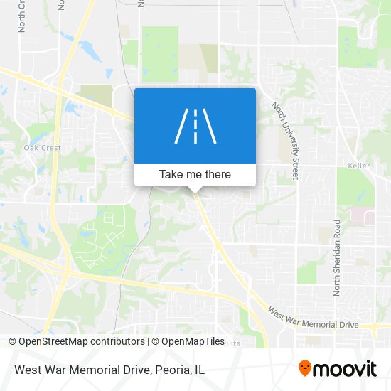 West War Memorial Drive map