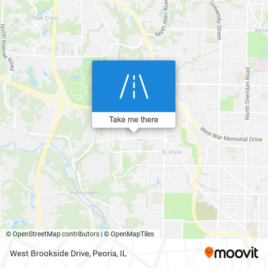 Mapa de West Brookside Drive