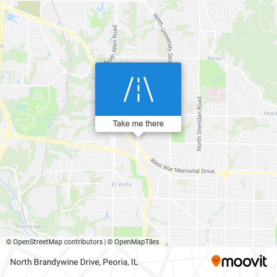 Mapa de North Brandywine Drive