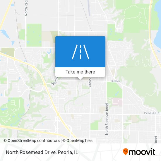 North Rosemead Drive map