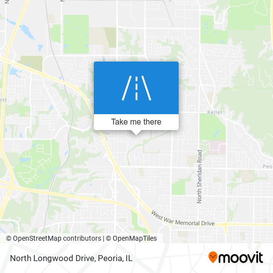 North Longwood Drive map