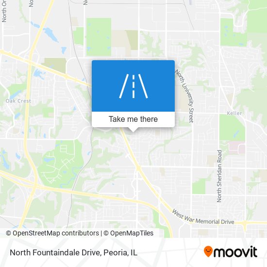 North Fountaindale Drive map