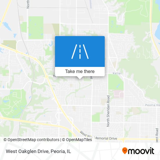 West Oakglen Drive map