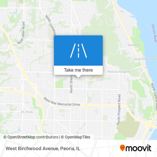 Mapa de West Birchwood Avenue