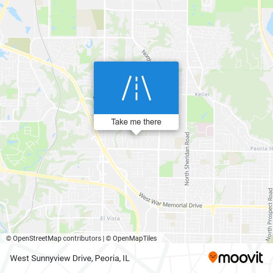 West Sunnyview Drive map