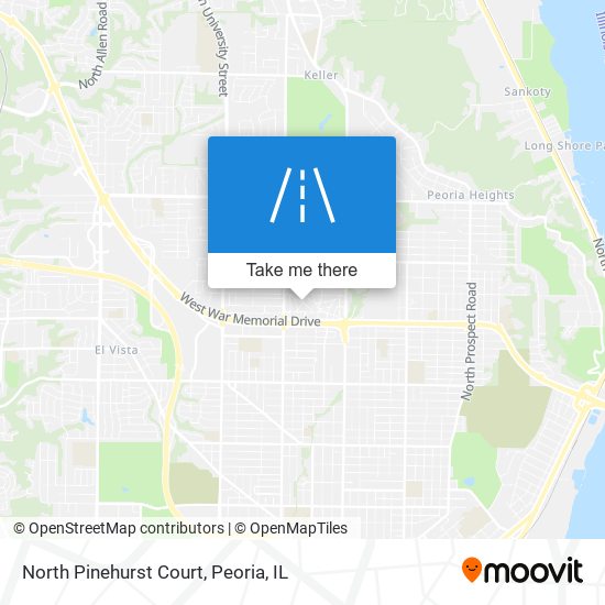 Mapa de North Pinehurst Court