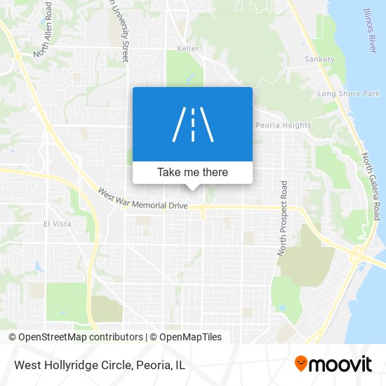 West Hollyridge Circle map