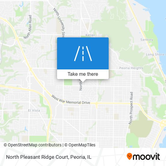 Mapa de North Pleasant Ridge Court