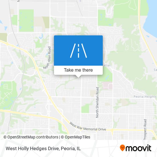 Mapa de West Holly Hedges Drive