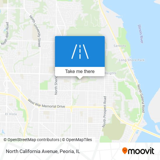 North California Avenue map