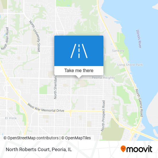 North Roberts Court map