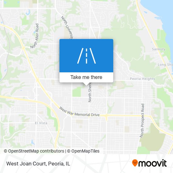 West Joan Court map