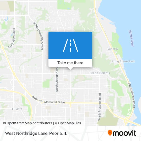 West Northridge Lane map