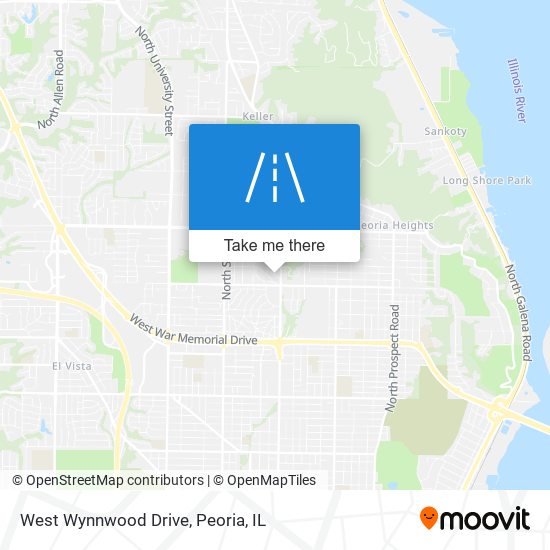 West Wynnwood Drive map