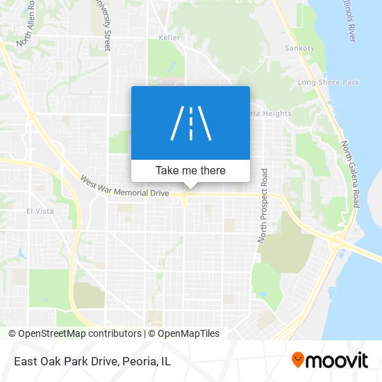 Mapa de East Oak Park Drive