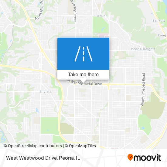 West Westwood Drive map