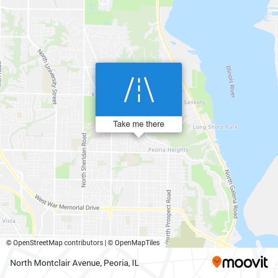 North Montclair Avenue map