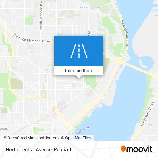 North Central Avenue map