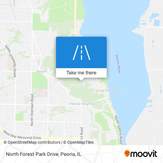 Mapa de North Forest Park Drive