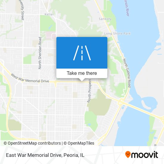 East War Memorial Drive map