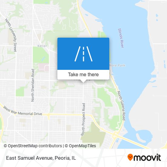 East Samuel Avenue map