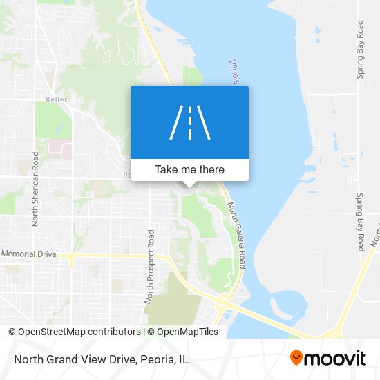 North Grand View Drive map