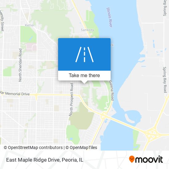 Mapa de East Maple Ridge Drive