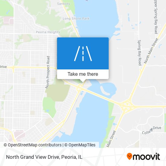 North Grand View Drive map