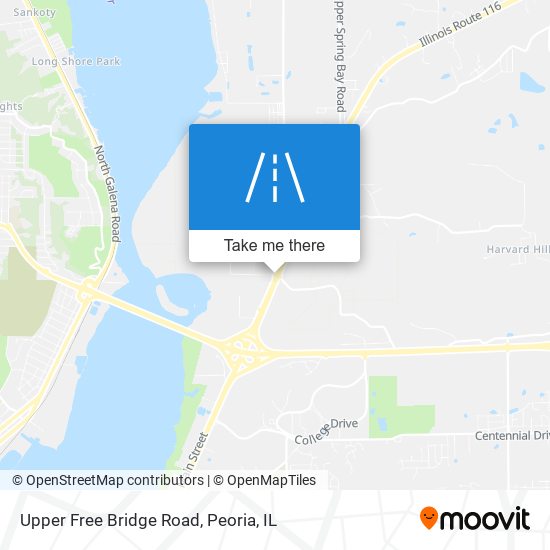 Mapa de Upper Free Bridge Road