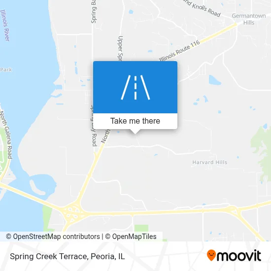 Spring Creek Terrace map
