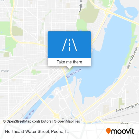 Northeast Water Street map