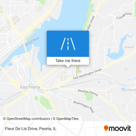 Fleur De Lis Drive map