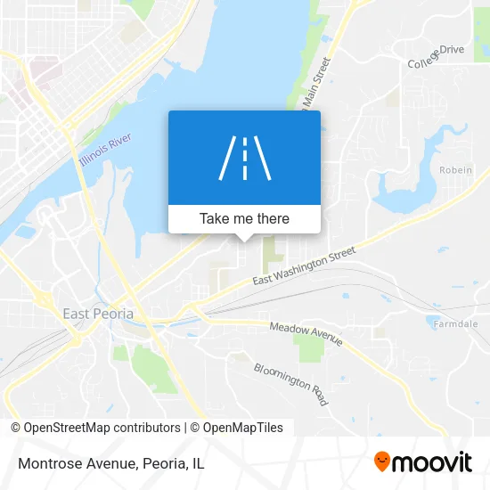 Montrose Avenue map