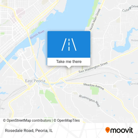 Rosedale Road map