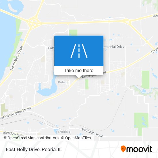 East Holly Drive map