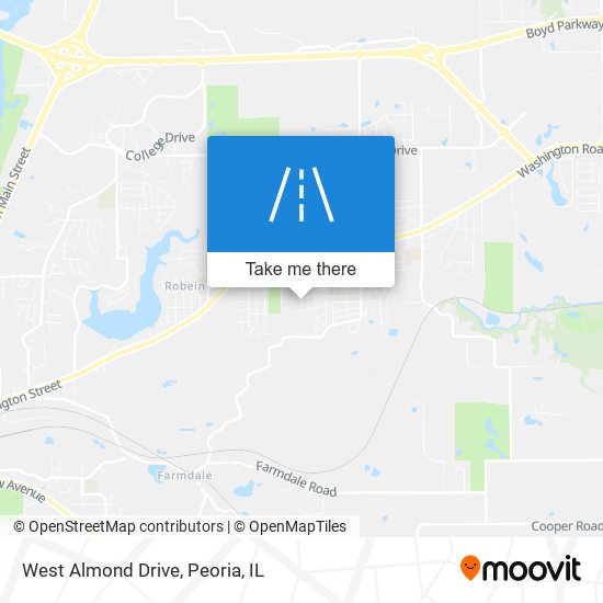 Mapa de West Almond Drive