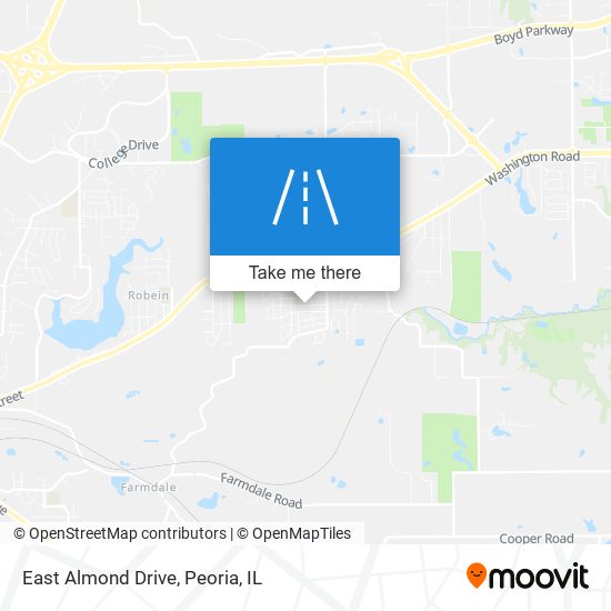 East Almond Drive map